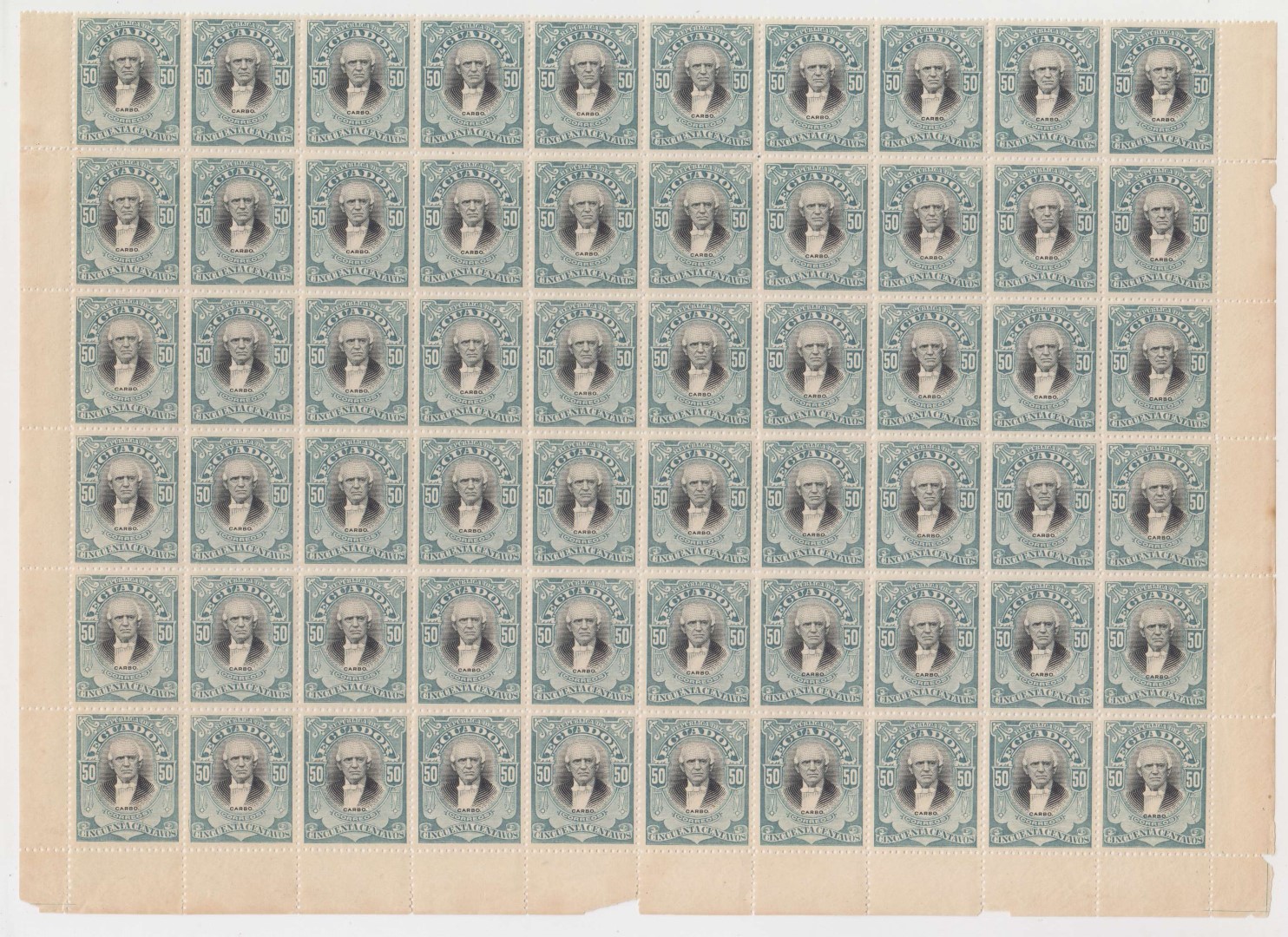 Ecuador 1901 — Scott 146-152