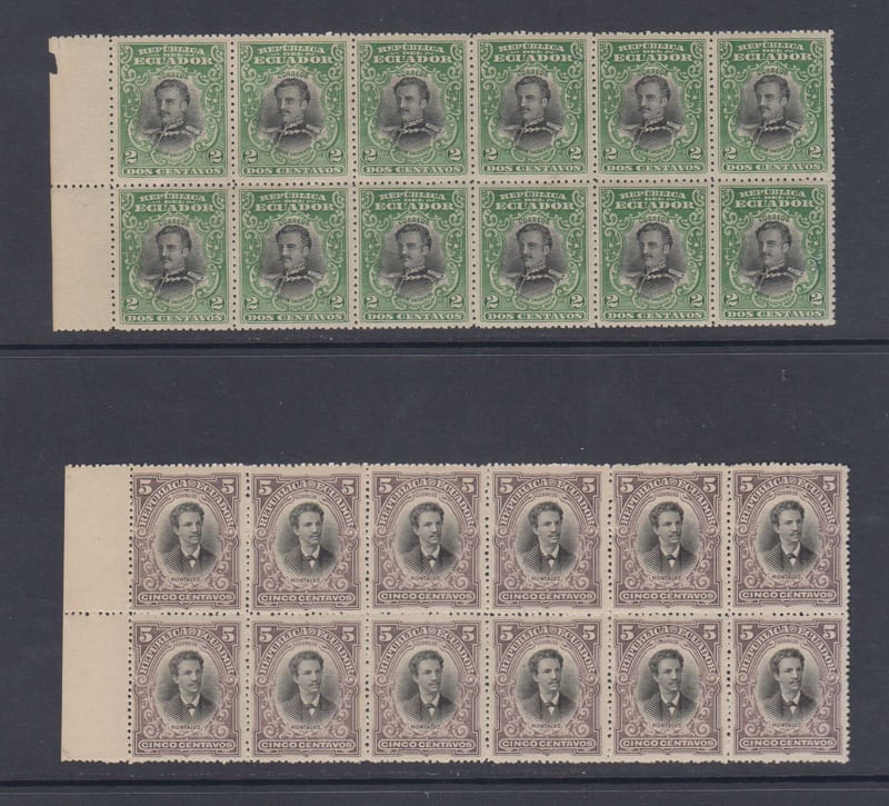 Ecuador 1901 — Scott 146-152