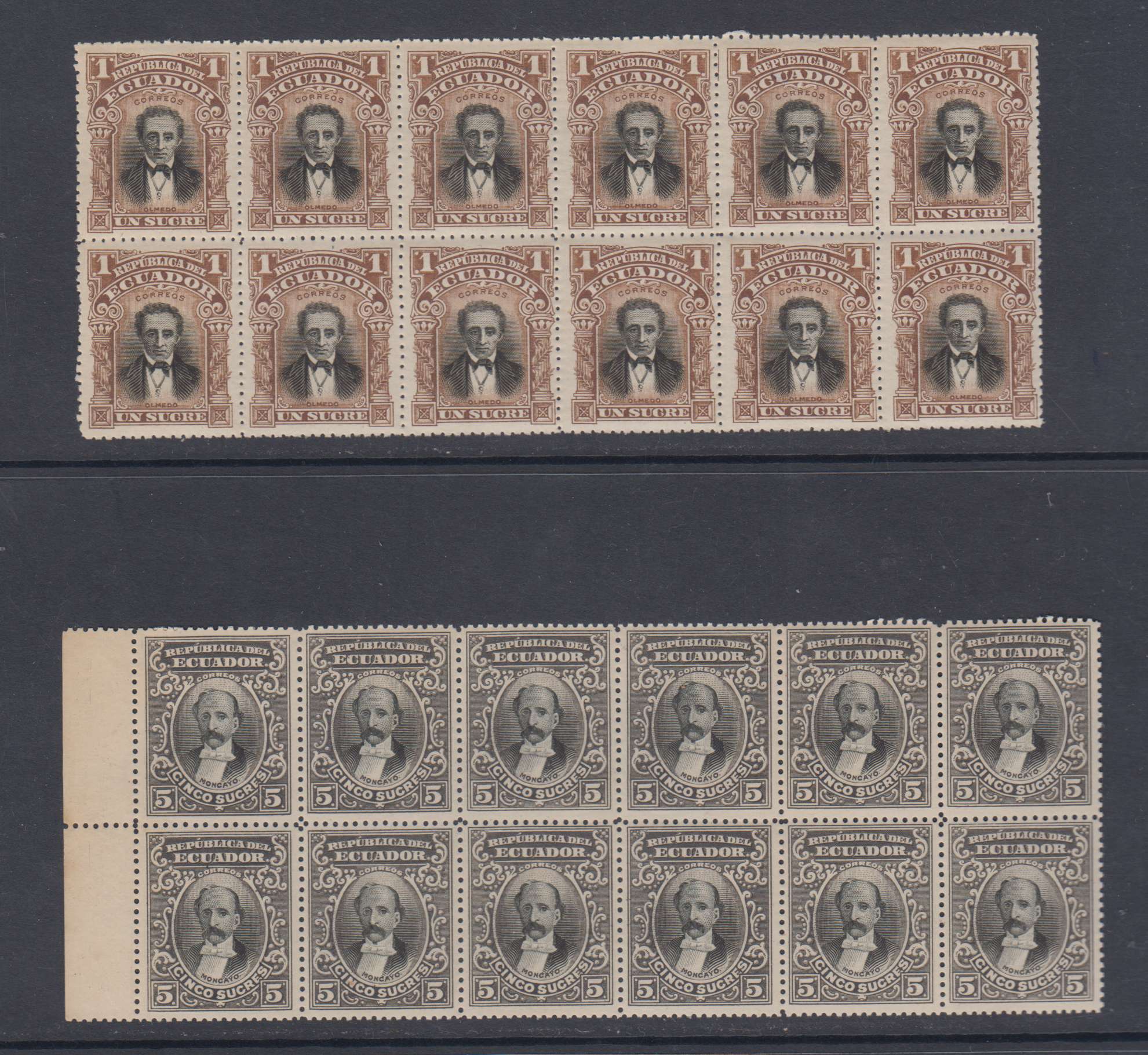 Ecuador 1901 — Scott 146-152