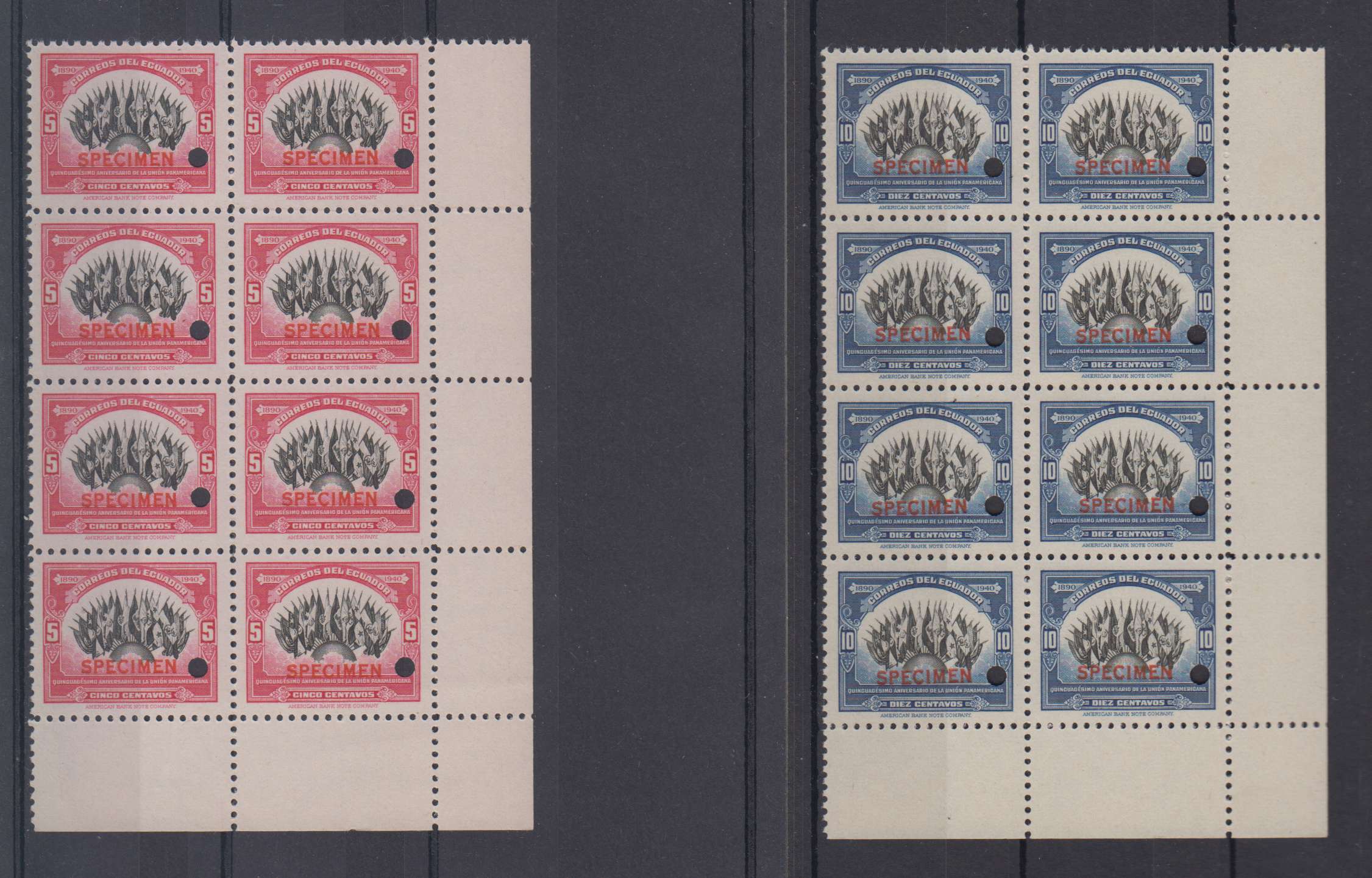 Ecuador 1940 — Scott 394-397
