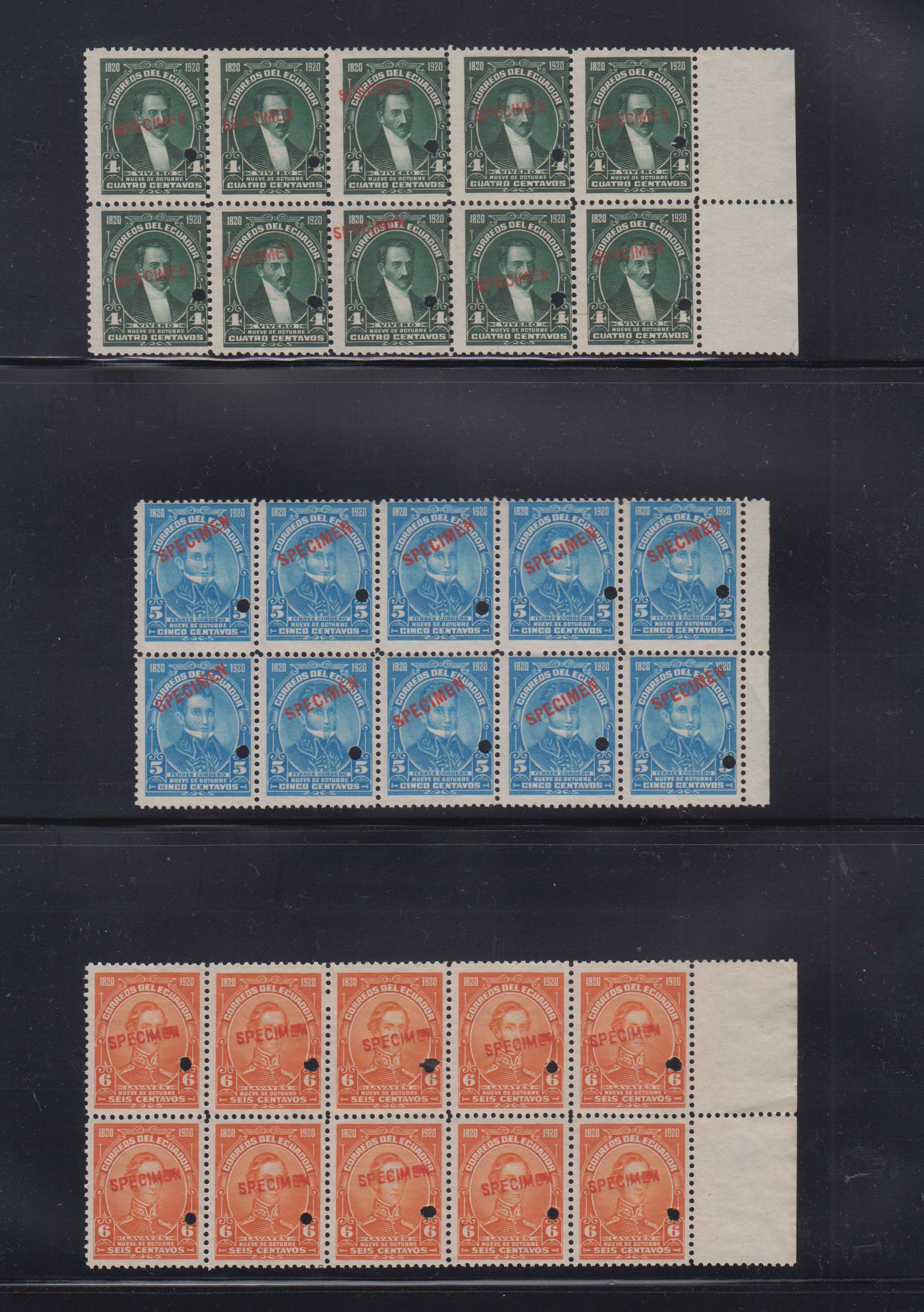 Ecuador 1920 — Scott 229-242