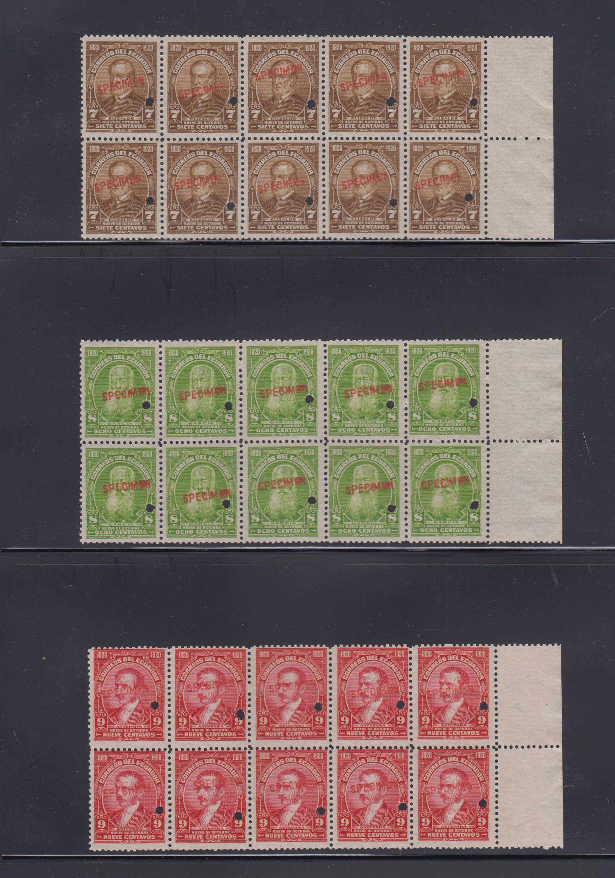 Ecuador 1920 — Scott 229-242