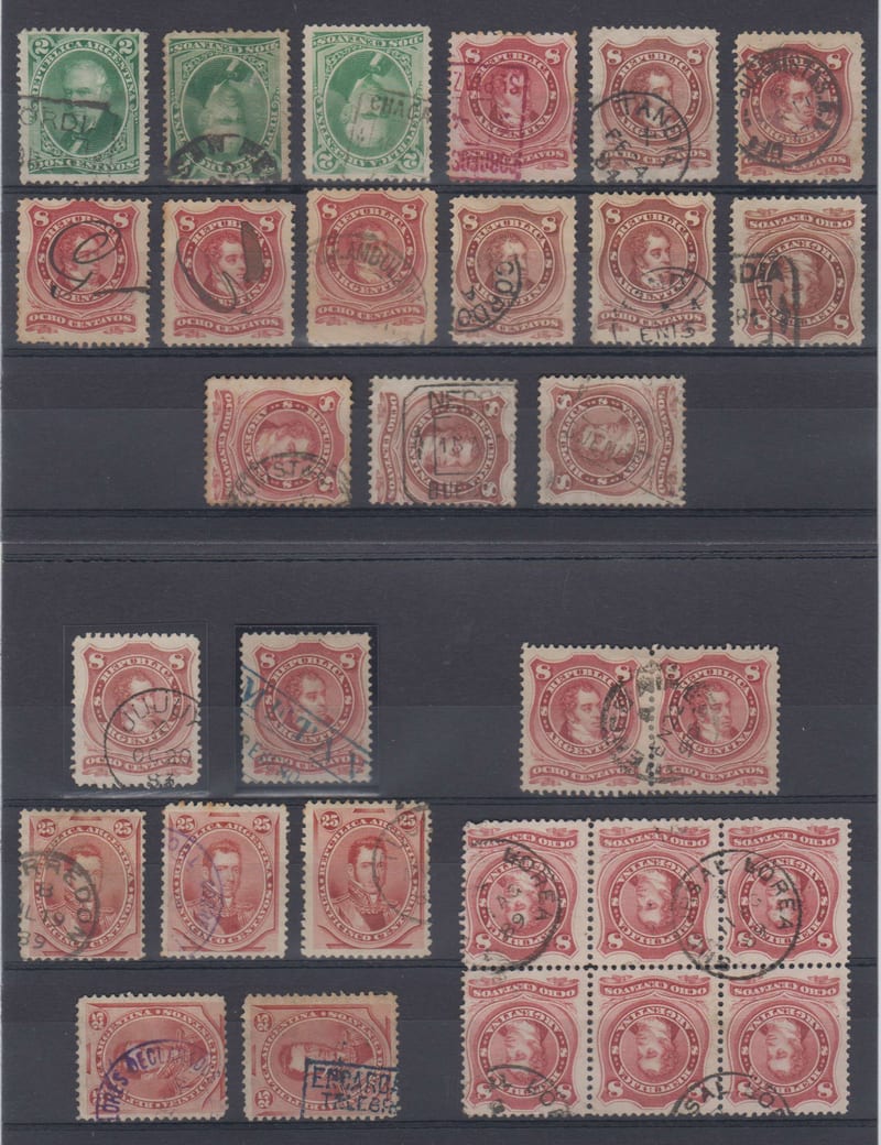 Argentina 1877 — Cancels