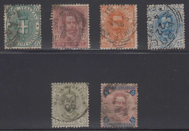 Italy 1891 — Scott 67-72