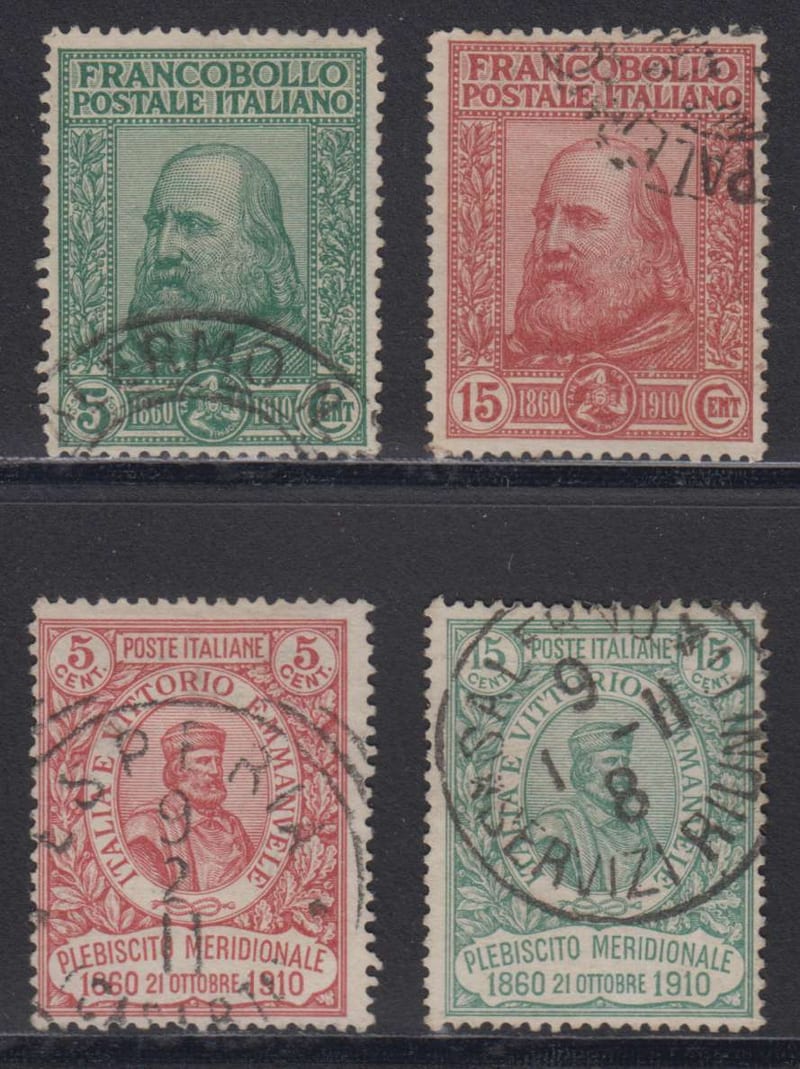 Italy 1910 — Scott 115-118