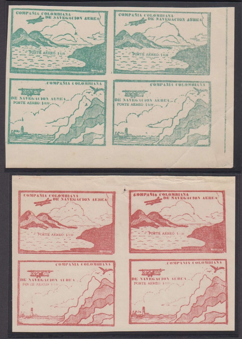 Colombia 1920 — Ccna air post issue