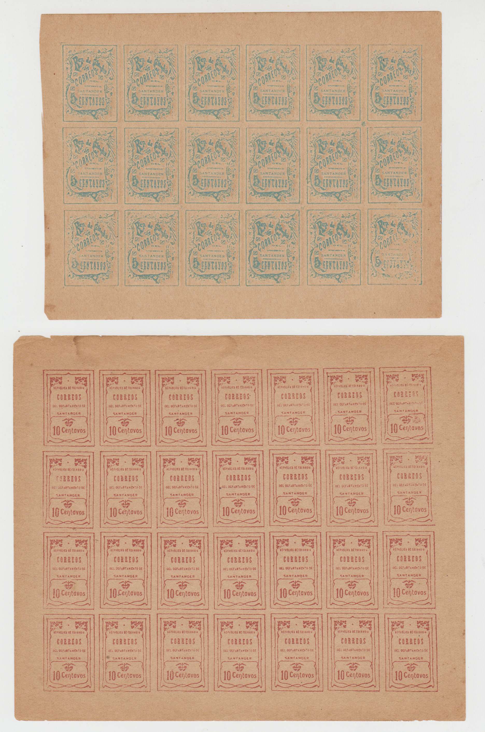 Colombia 1905 — Scott 30-36