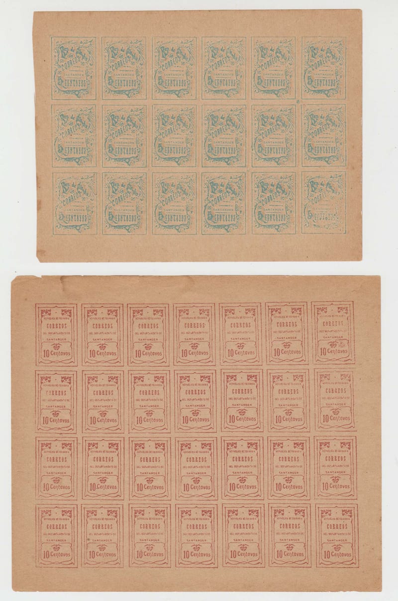 Colombia 1905 — Scott 30-36