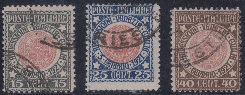 Italy 1921 — Scott 130-132