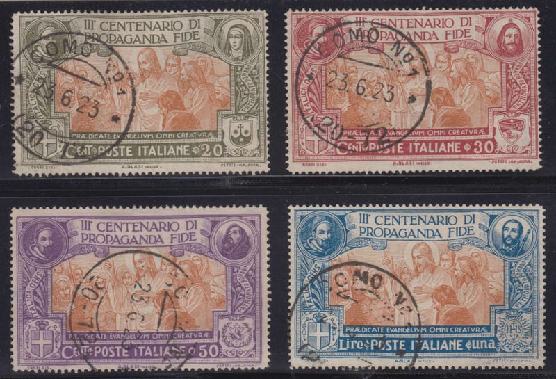 Italy 1923 — Scott 143-146