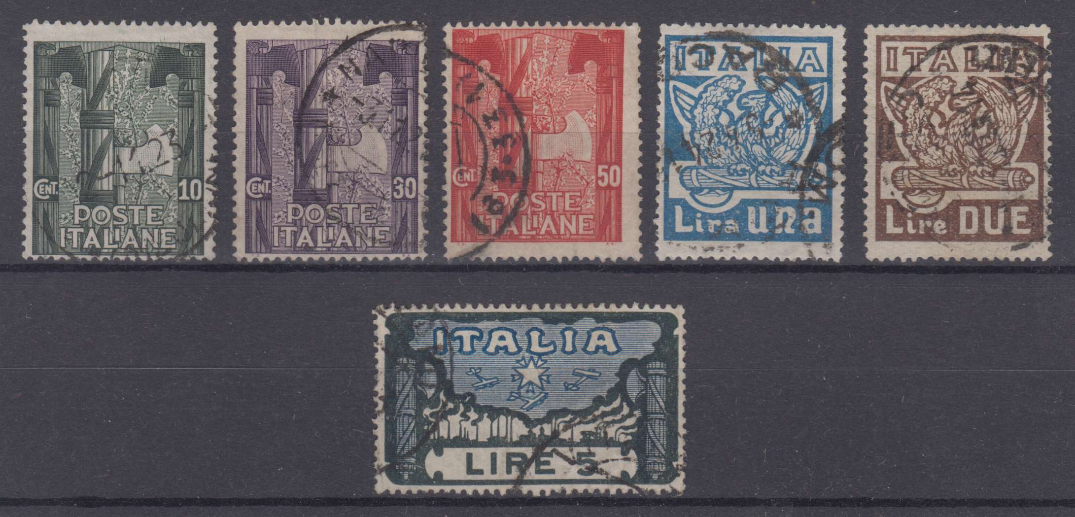 Italy 1923 — Scott 159-164