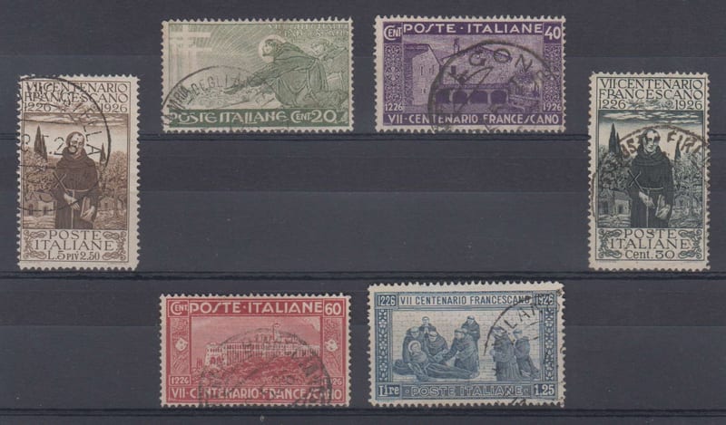 Italy 1926 — Scott 178-183