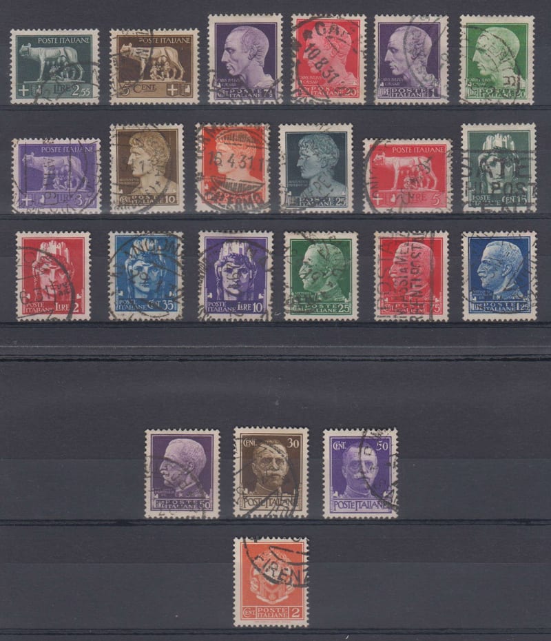 Italy 1929 — Scott 213-231 & 257