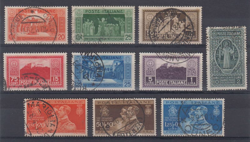 Italy 1929 — Scott 232-241
