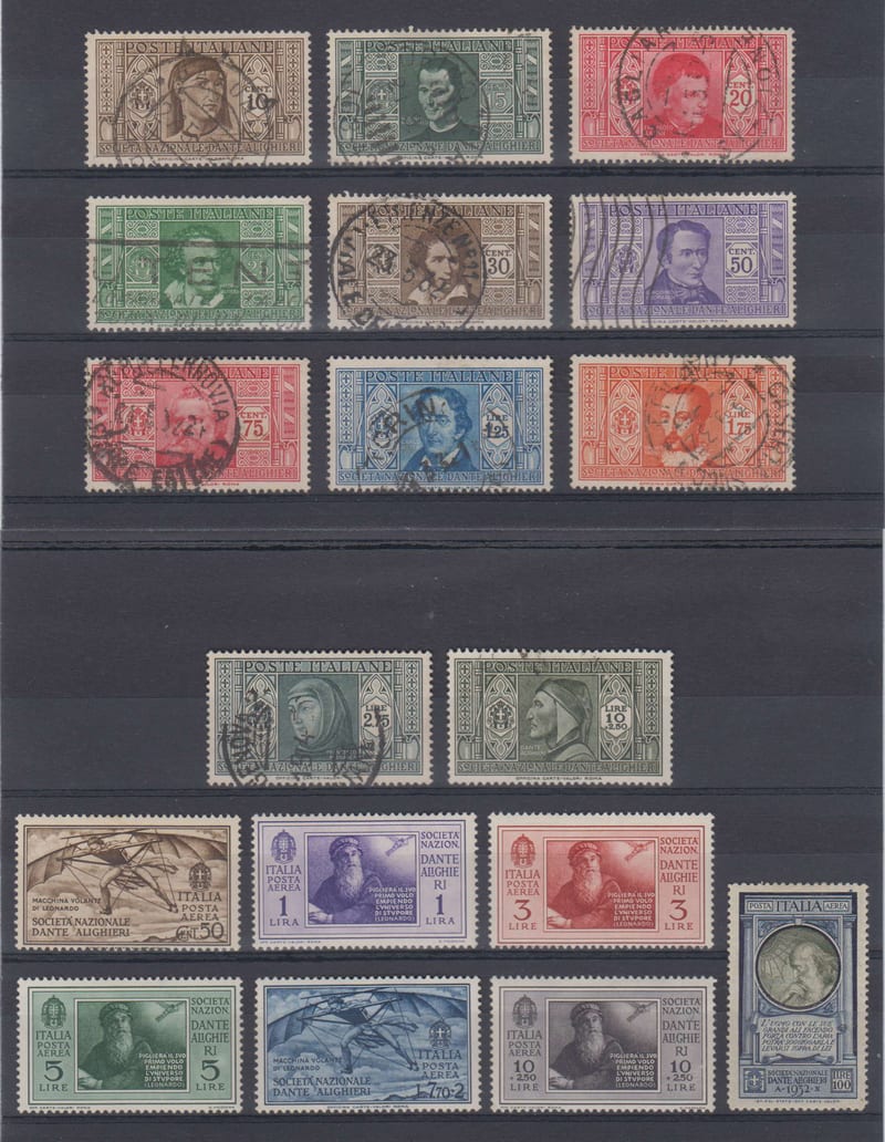 Italy 1932 — Scott 268-277, 279 top value & C28-c34