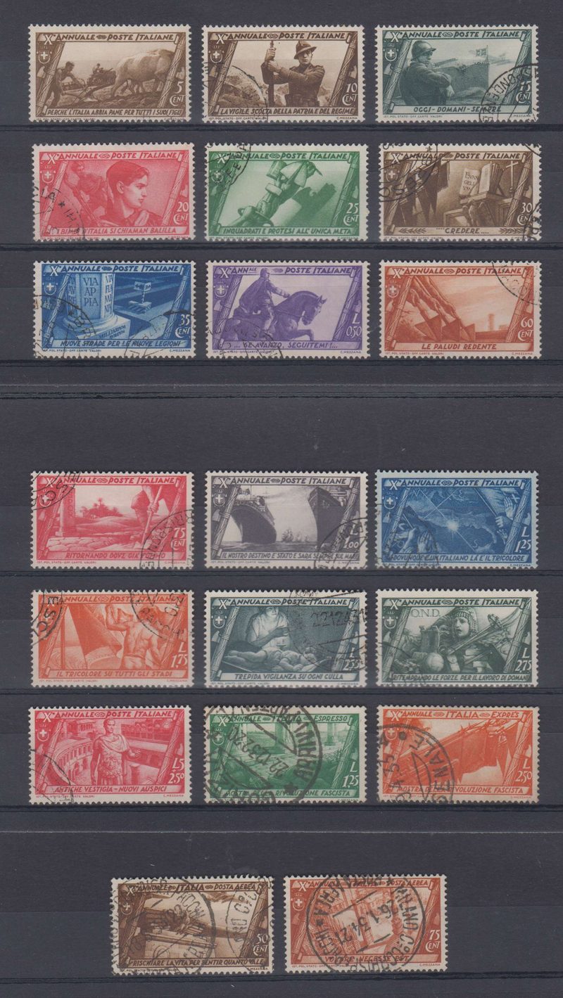 Italy 1932 — Scott 290-305, C40-c41 & E16-e17