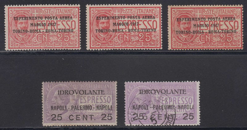 Italy 1917 — Airpost issues