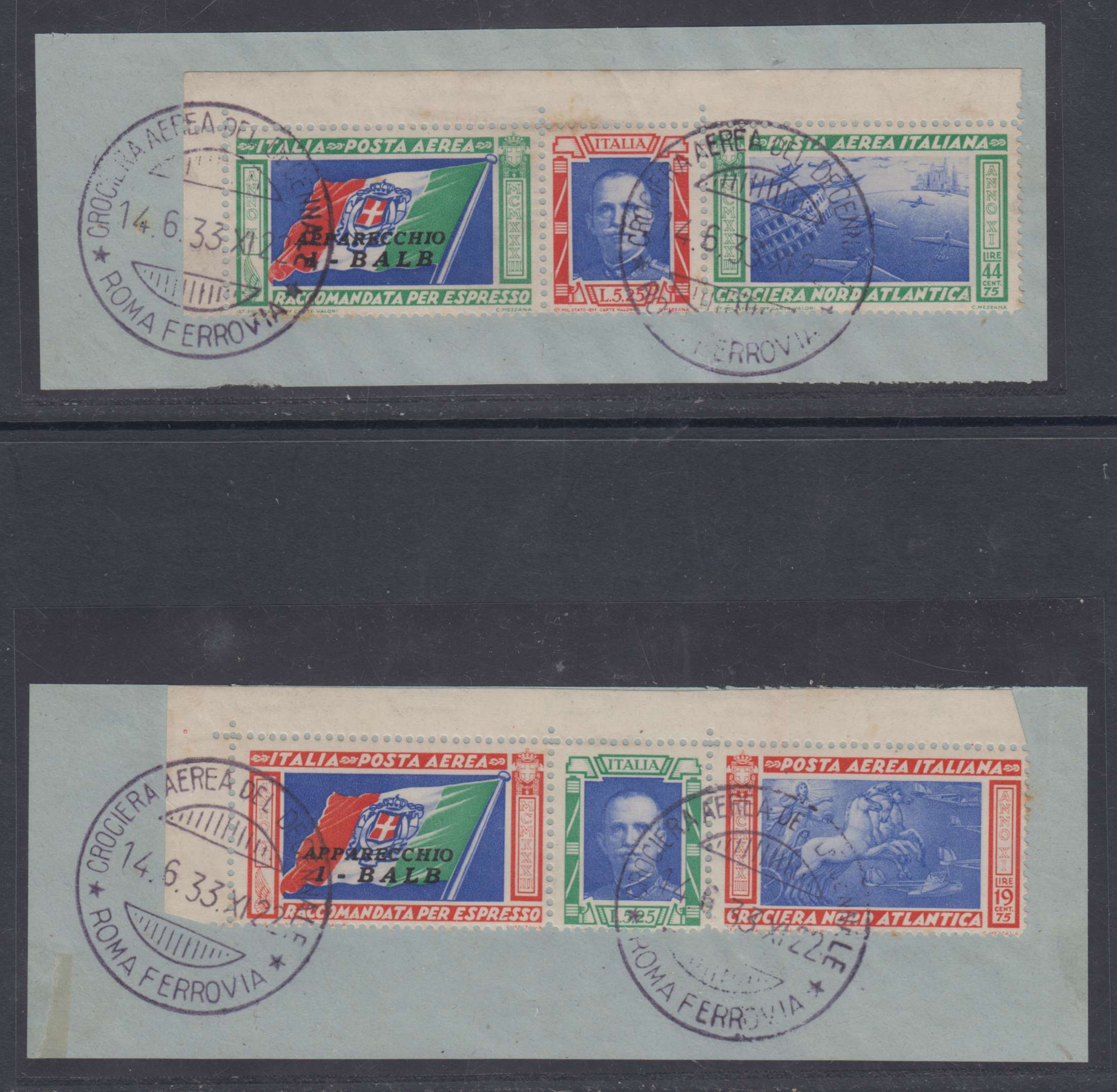 Italy 1933 — Balbo's transatlantic flight issue