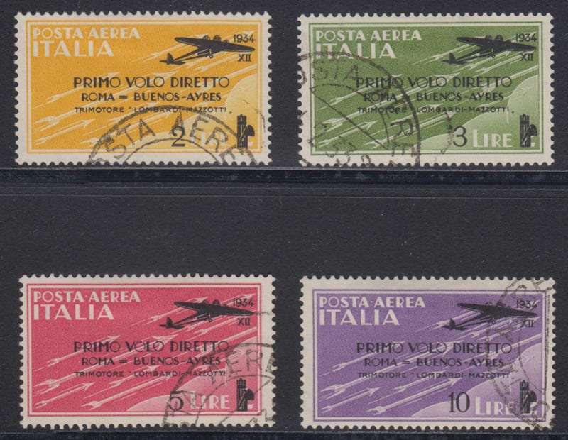 Italy 1934 — Special Flight Rome-Buenos Aires issue