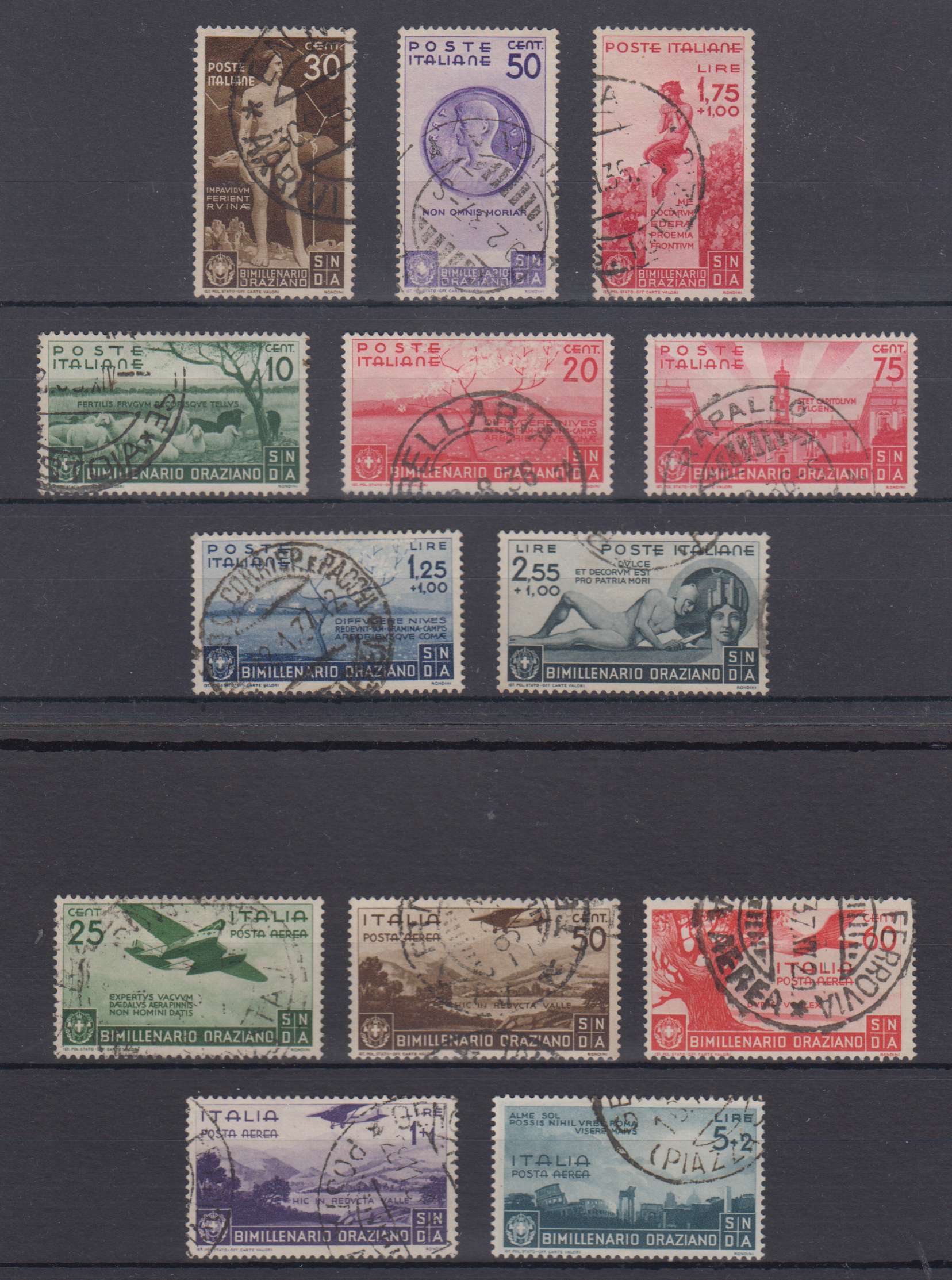 Italy 1936 — Scott 359-366 & C84-c88