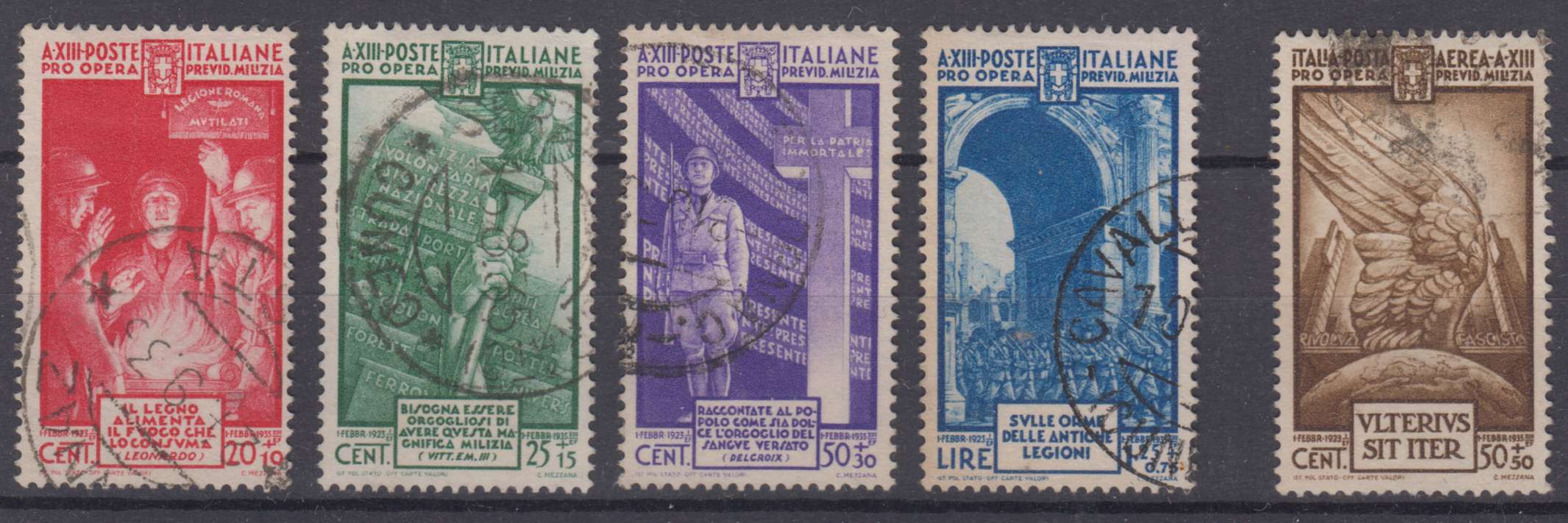 Italy 1935 — Scott B39-b41 & Cb3