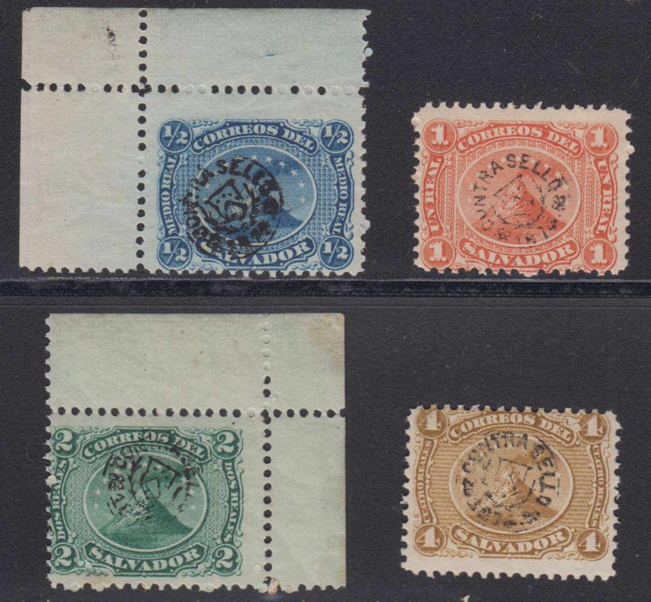 El Salvador 1874 — Scott 5-8