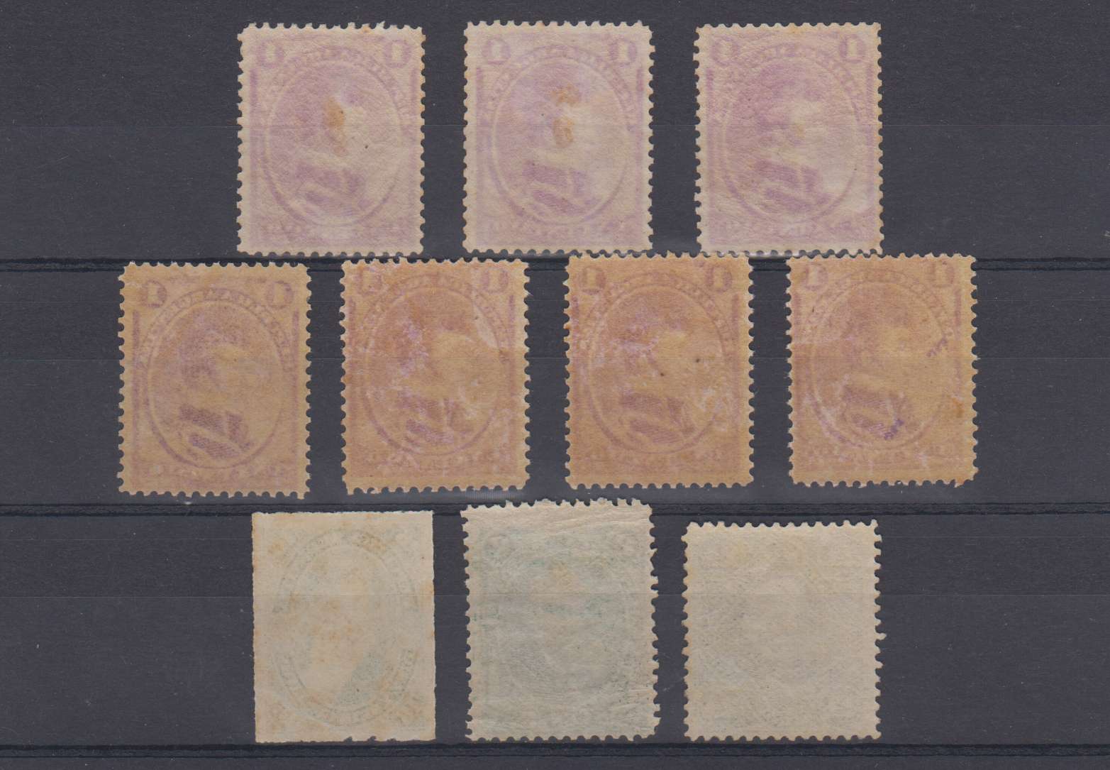 Argentina 1873 — Scott 22, 22a, 35, 38 & 56 GJ #35, 35A, 50, 53 & 55