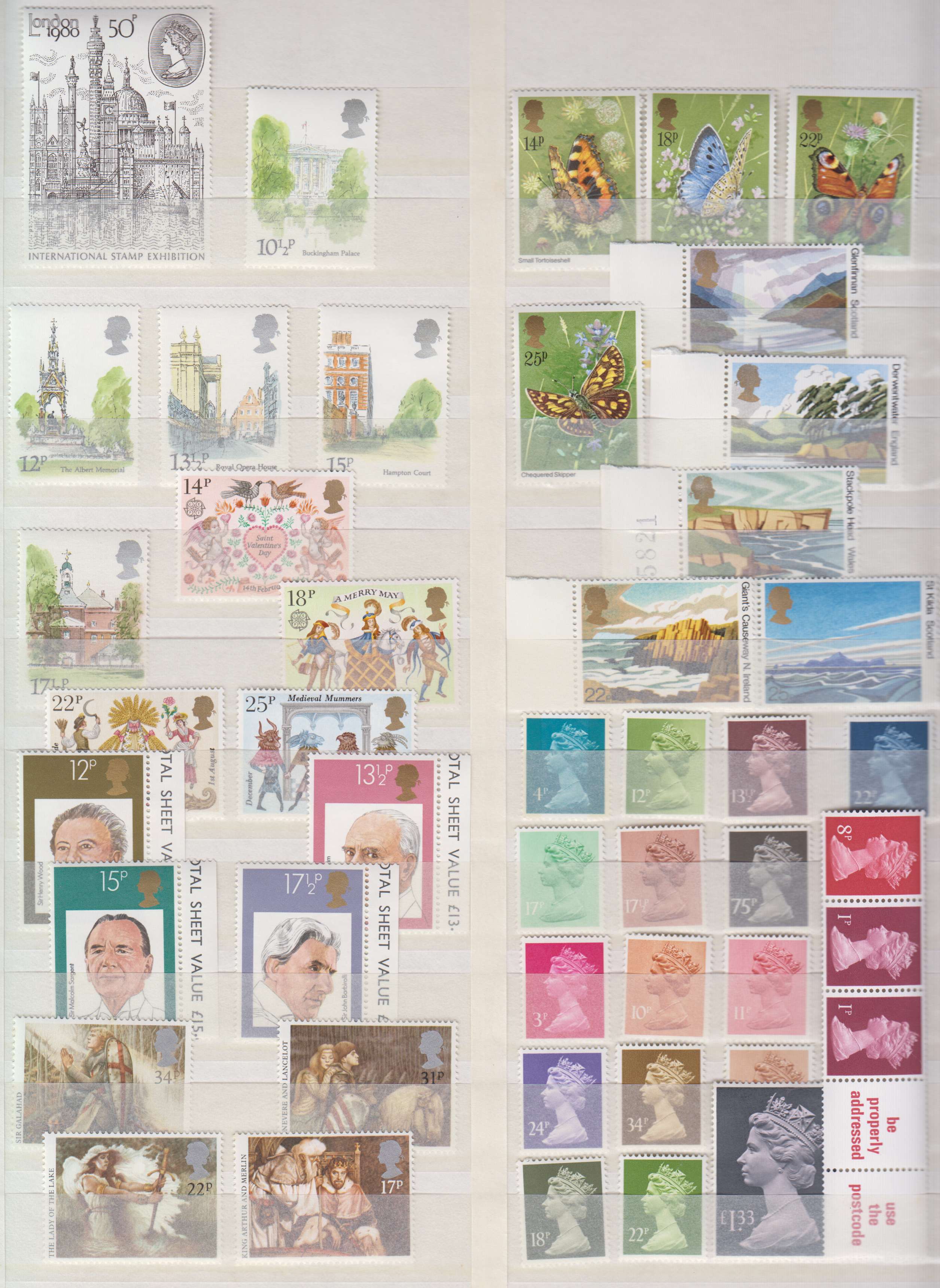Argentina 1979 — Better group of 315 stamps & 8 booklets on four double stock pages, chiefly in full sets…