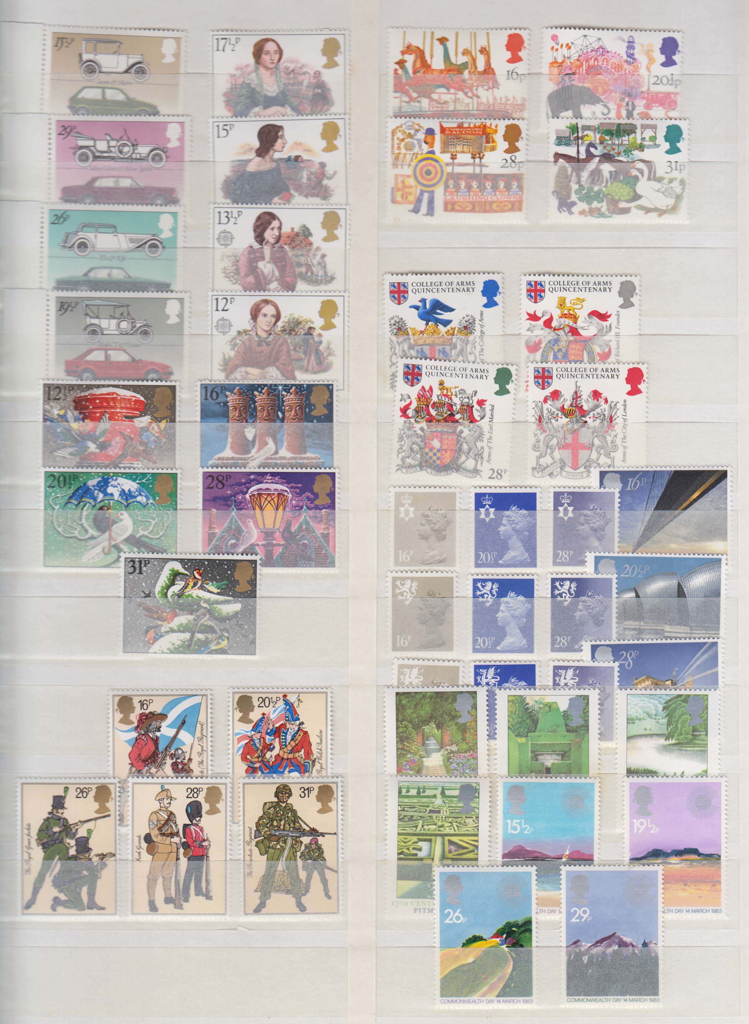 Argentina 1979 — Better group of 315 stamps & 8 booklets on four double stock pages, chiefly in full sets…