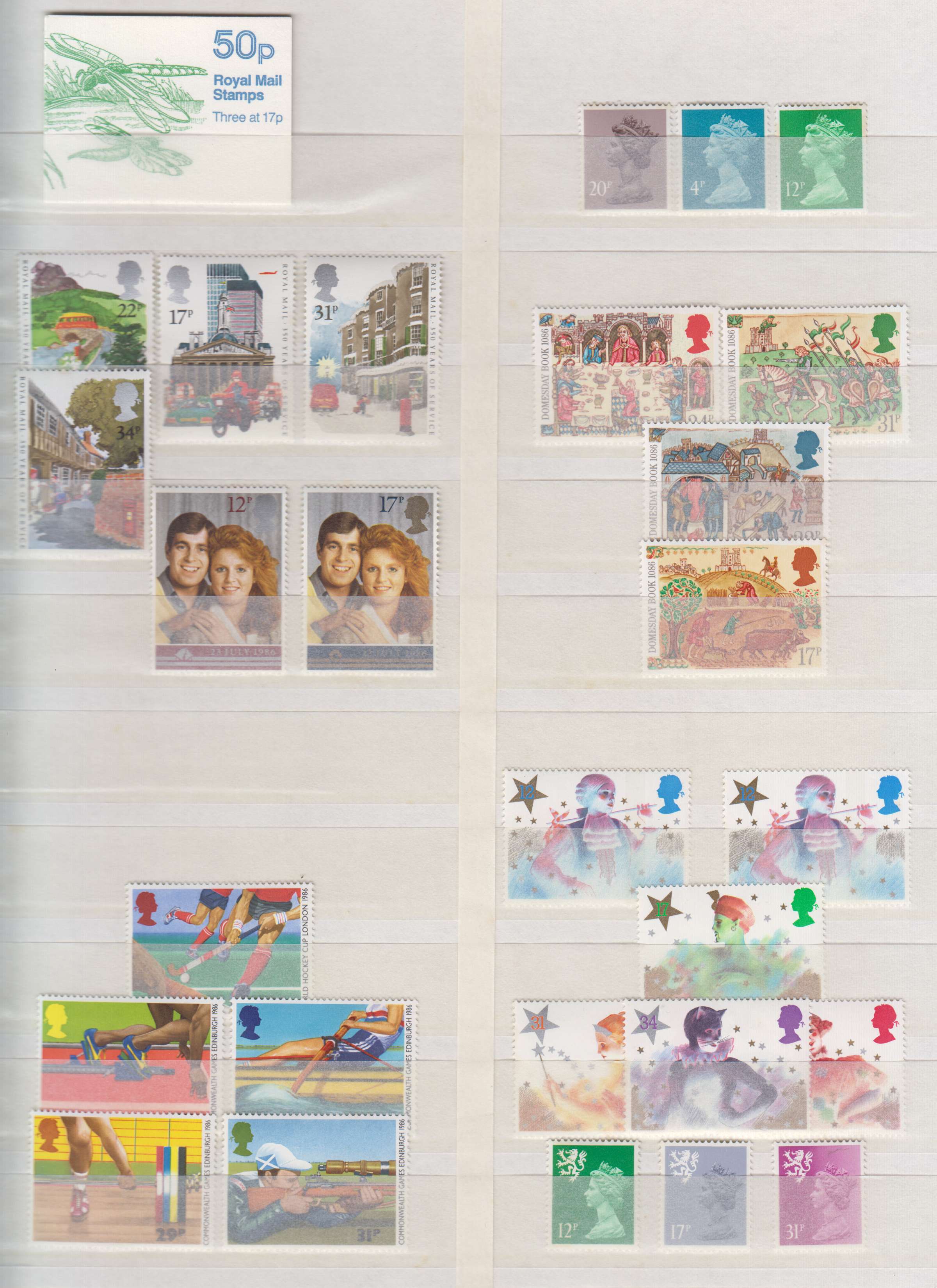 Argentina 1979 — Better group of 315 stamps & 8 booklets on four double stock pages, chiefly in full sets…