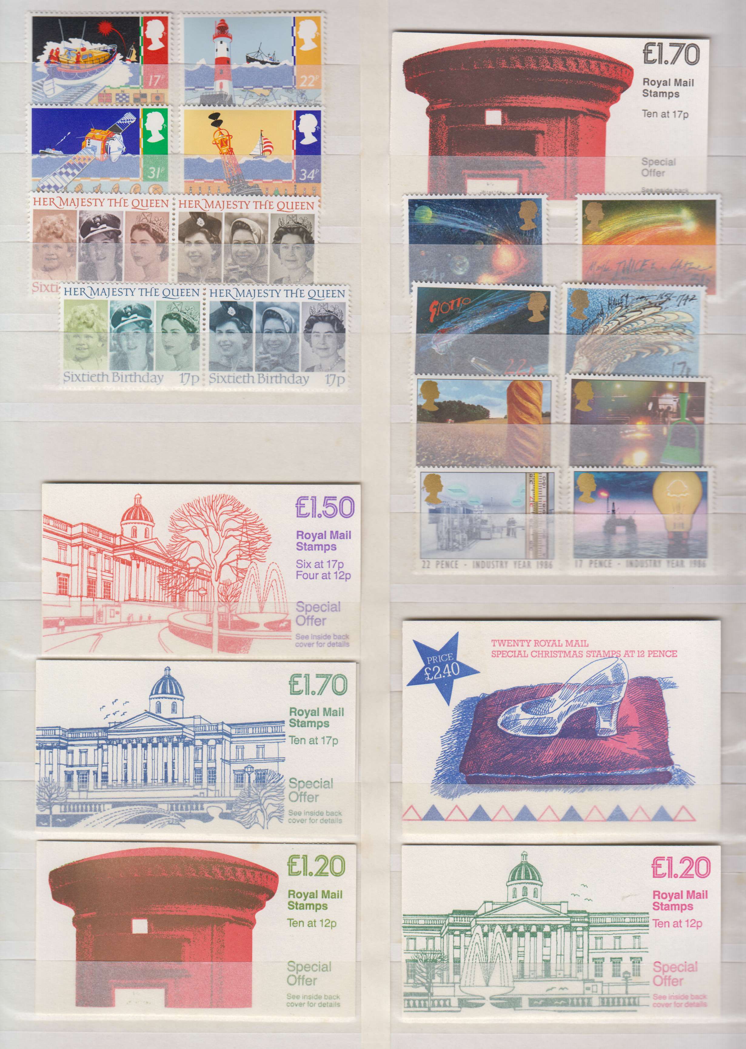 Argentina 1979 — Better group of 315 stamps & 8 booklets on four double stock pages, chiefly in full sets…
