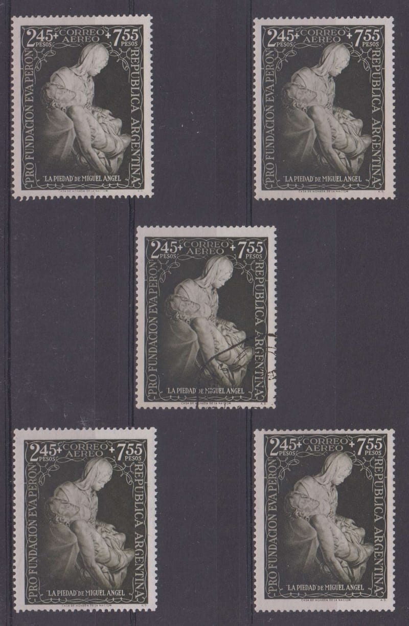 Argentina 1951 — Pieta by Michelangelo