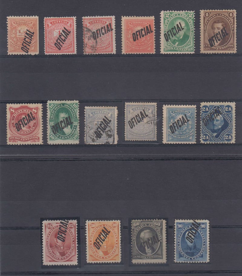 Argentina 1884 — Officials