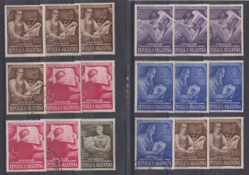 Argentina 1950 — Scott B12 & Cb1-cb5
