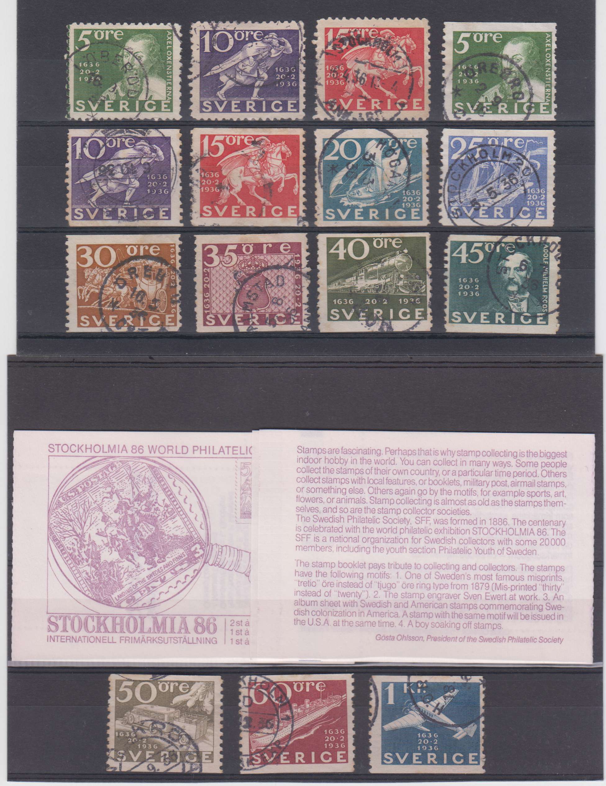 Sweden — Better selection on cards including Scott 67, 70, 77, 117 thru 132, 248-262, 1588a, B14 &…
