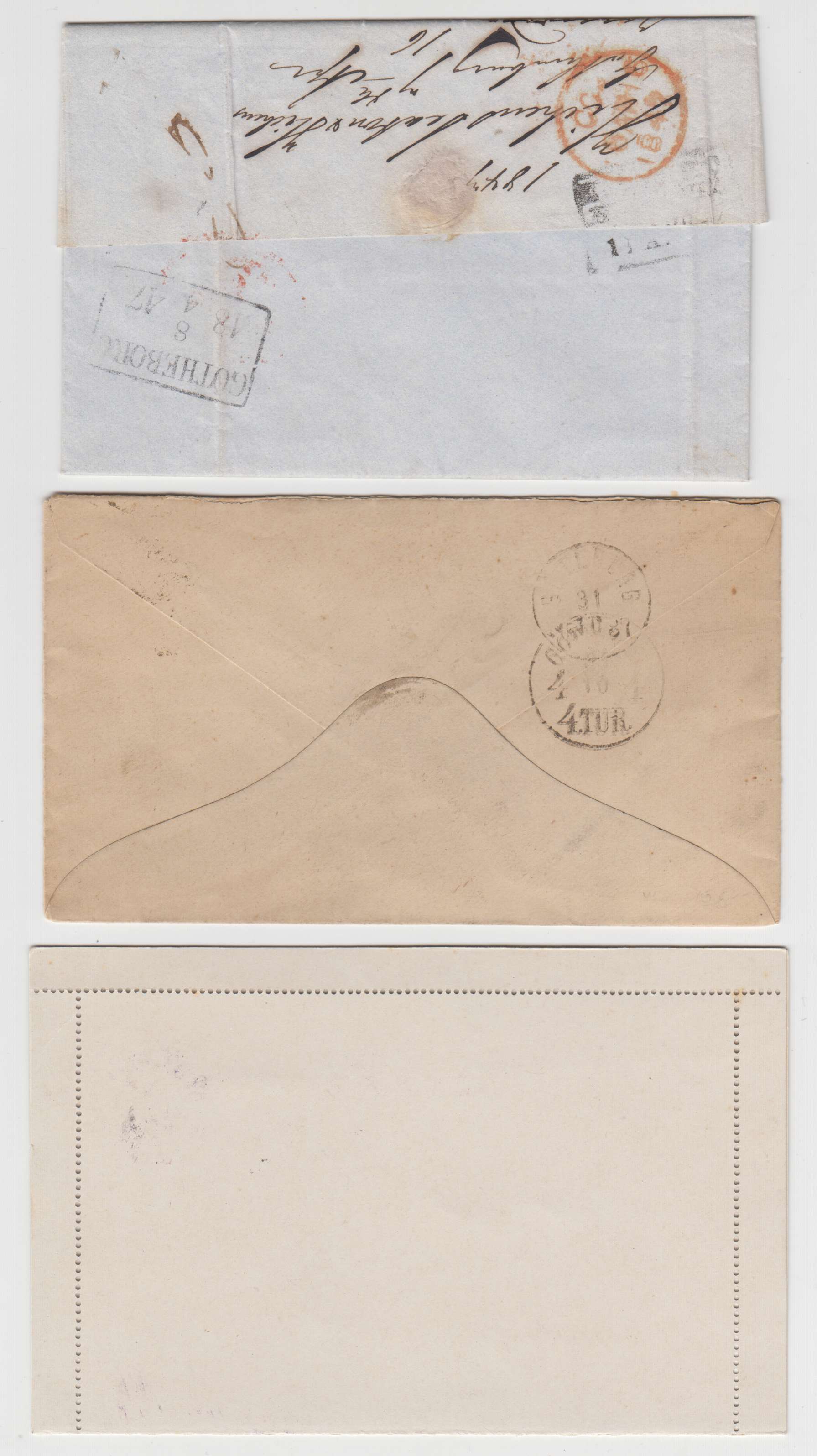 Sweden — Better group of 9 items including a prestamp, two covers, two letter cards, a Ppc & 3…