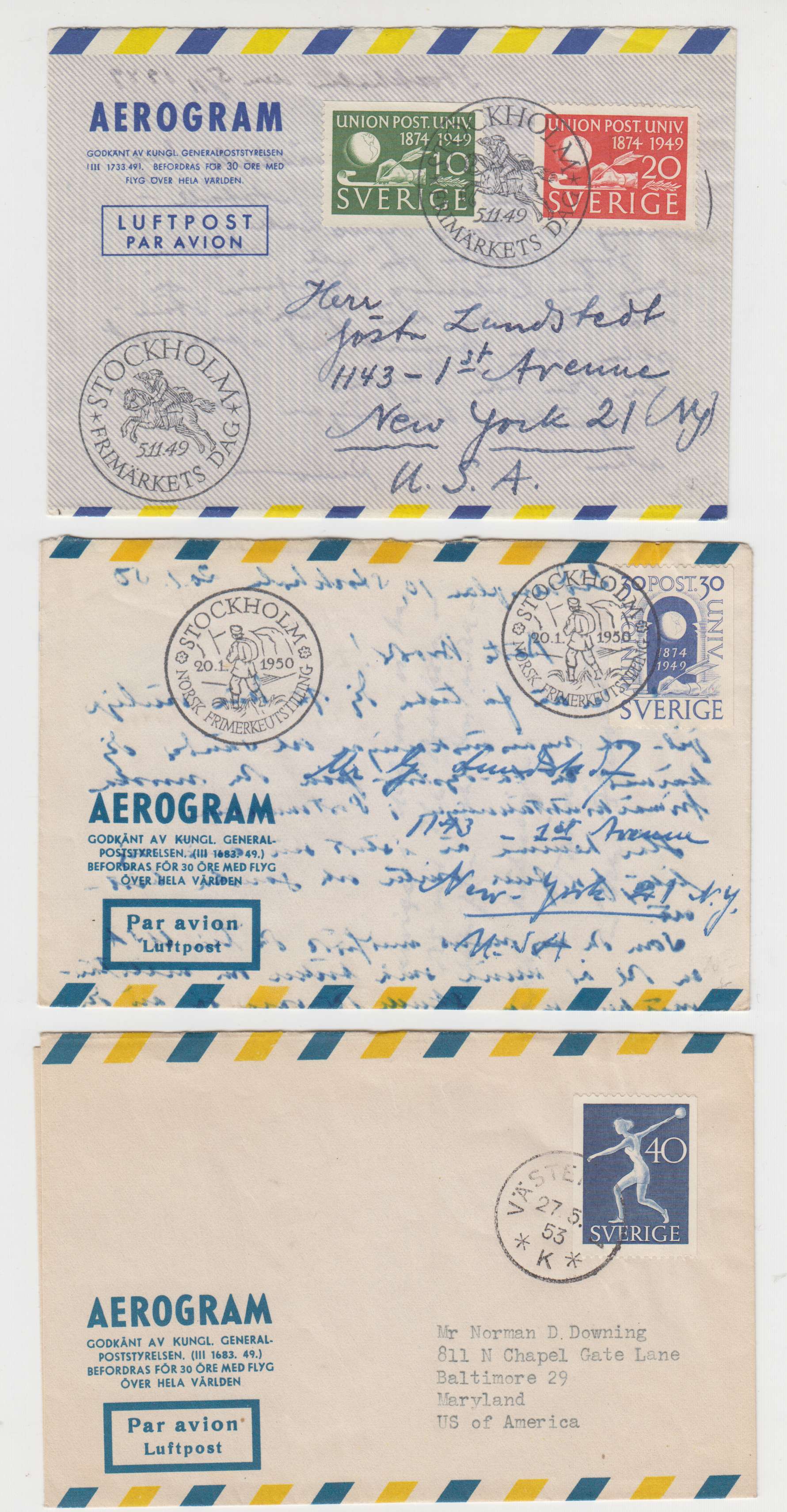 Sweden — Better group of 9 items including a prestamp, two covers, two letter cards, a Ppc & 3…