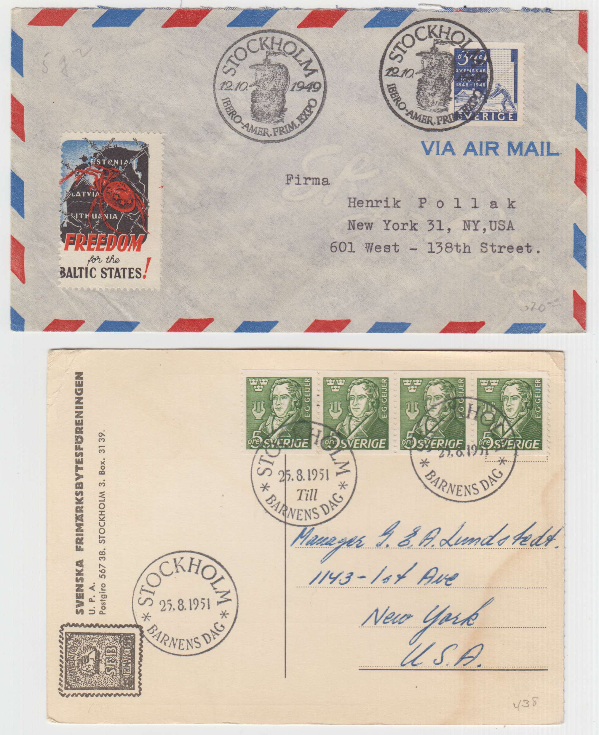 Sweden 1941 — Special cancels on 31 covers, cards or Ppc including better with Boy Scouts, United…