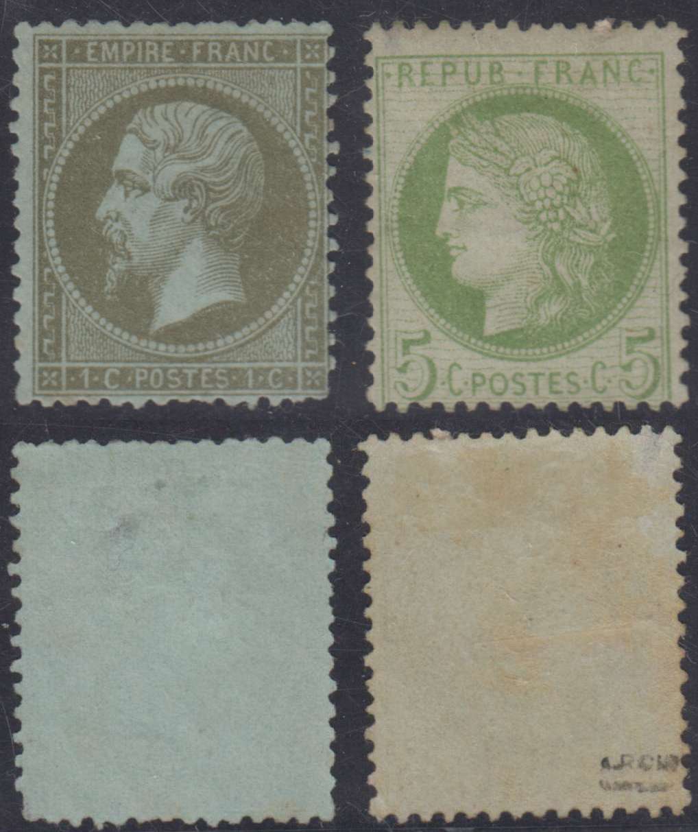 France 1862 — Scott 22 & 53