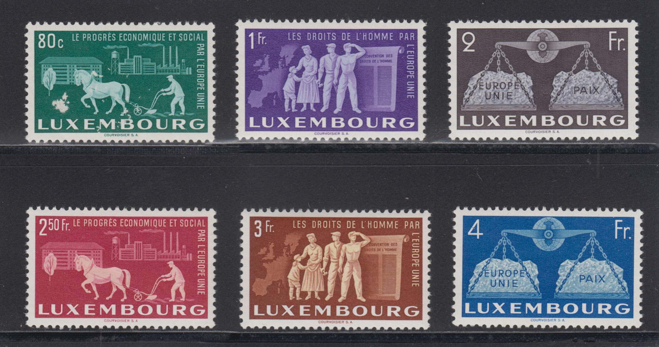 Luxembourg 1951 — Europe issue