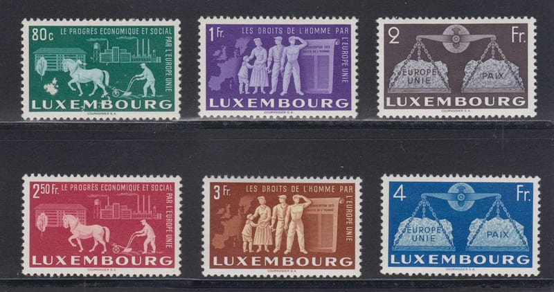 Luxembourg 1951 — Europe issue