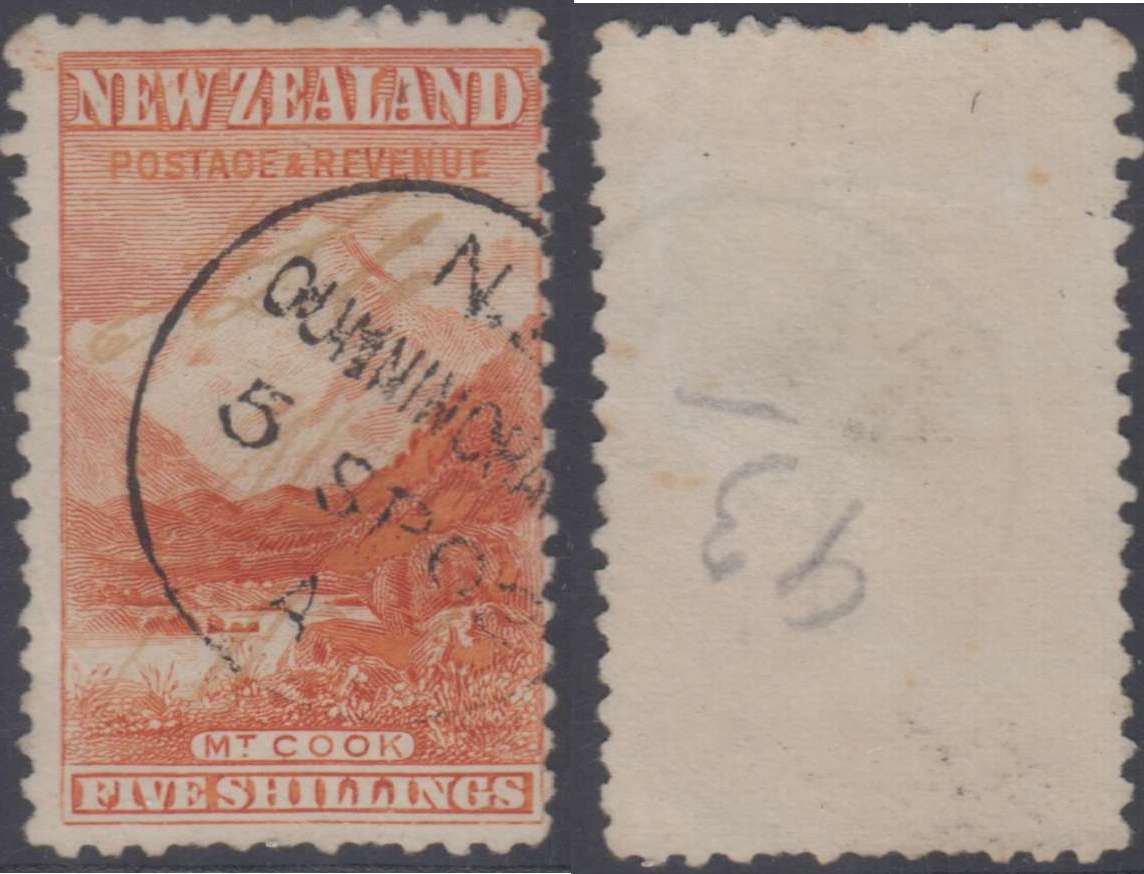 New Zealand 1902 — Scott 98 top value, perf 11, unwatermarked