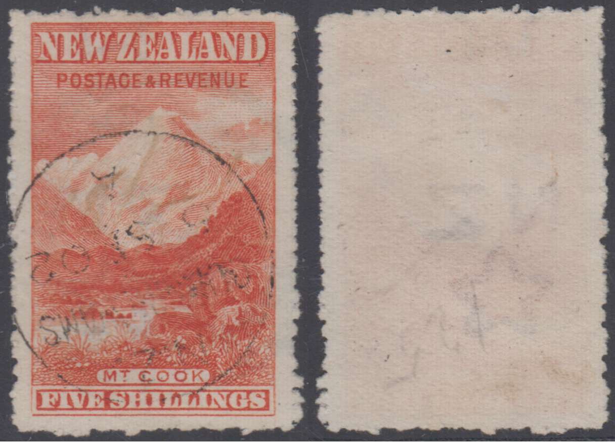 New Zealand 1902 — Scott 120 top value, perf 14, watermarked 61