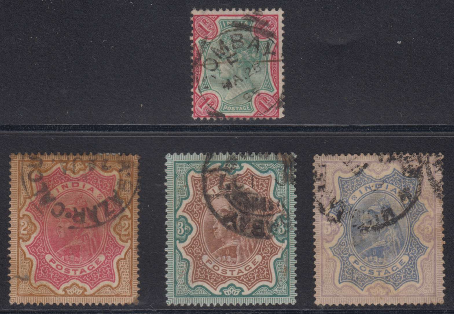 India 1892 — Scott 49 & 50-52 full set