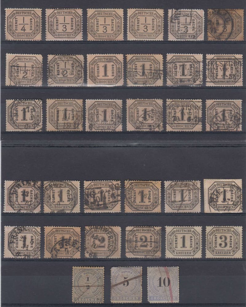 Germany 1870 — Official & Telegraph stamps