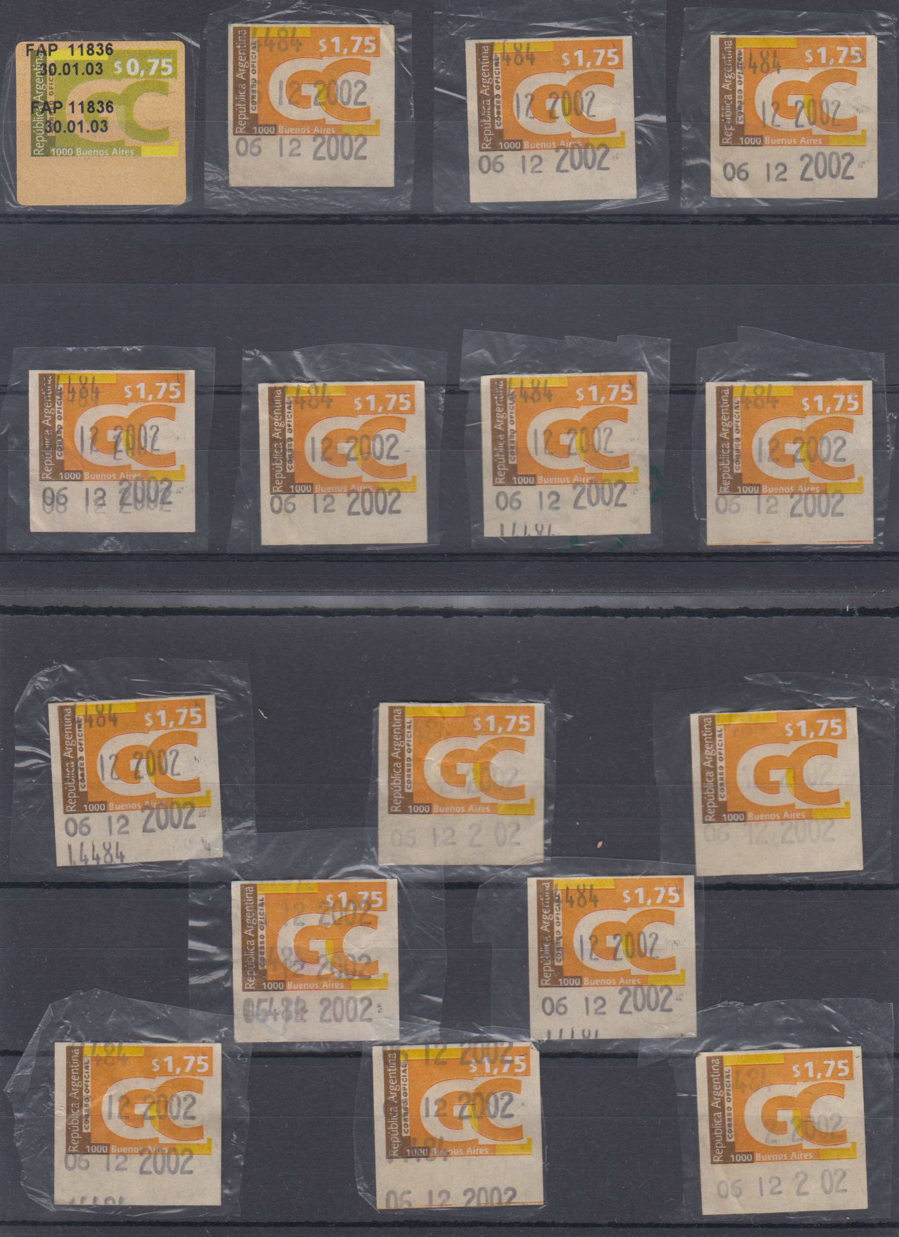 Argentina 2001 — Stamps For Big Clients