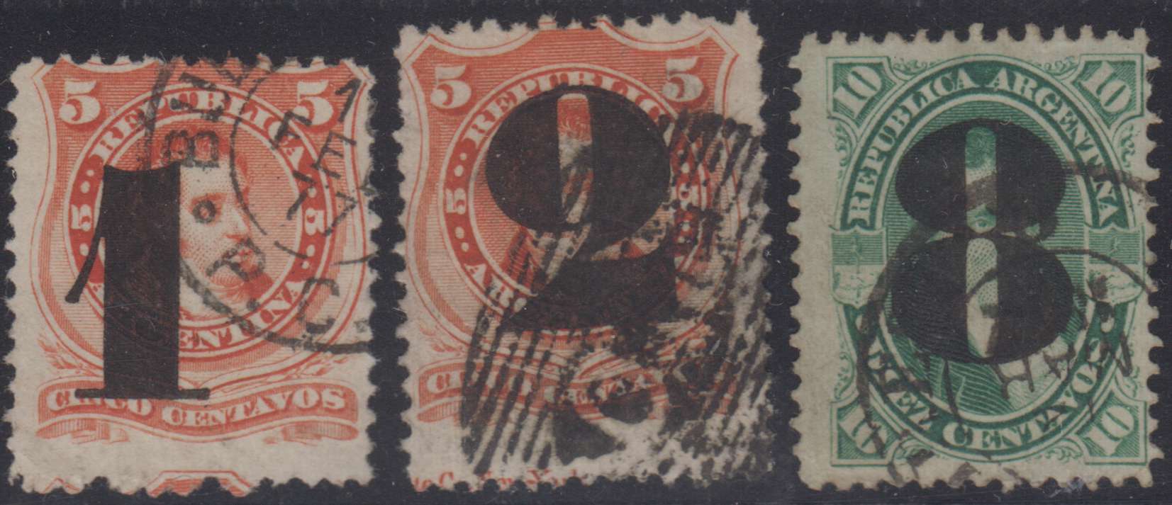 Argentina 1877 — Provisional issue