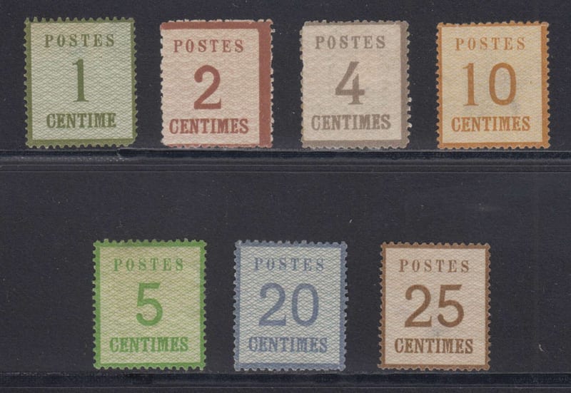 France 1870 — Occupation stamps