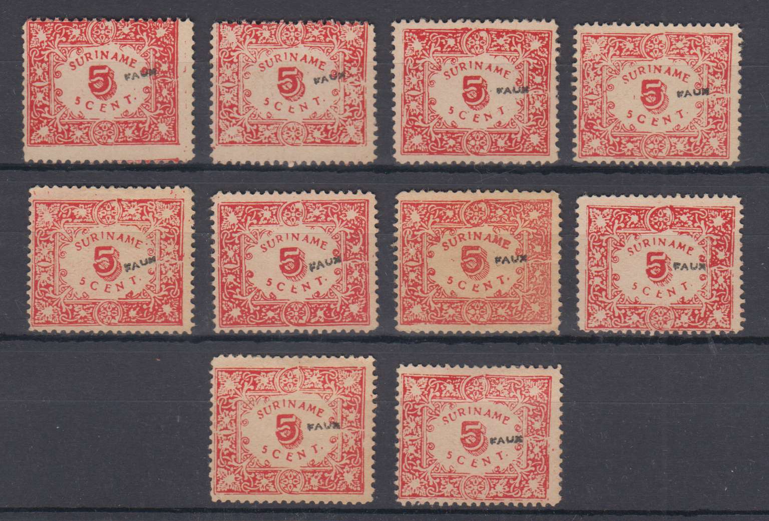 Suriname 1909 — Scott 62