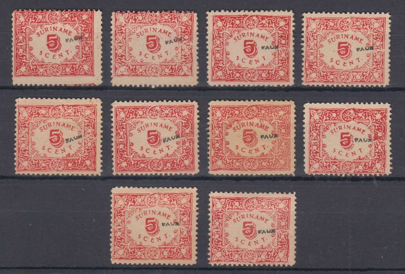 Suriname 1909 — Scott 62